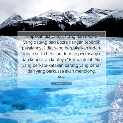 Yesaya 63:1 IDN Gambar Ayat Alkitab