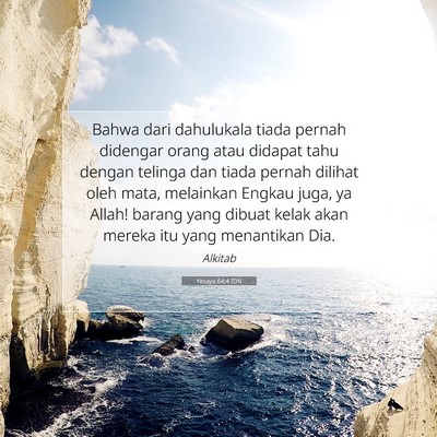 Yesaya 64:4 IDN Gambar Ayat Alkitab