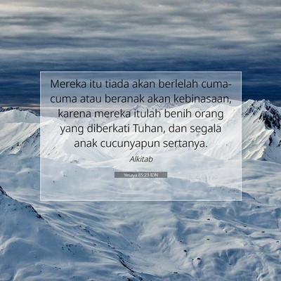 Yesaya 65:23 IDN Gambar Ayat Alkitab