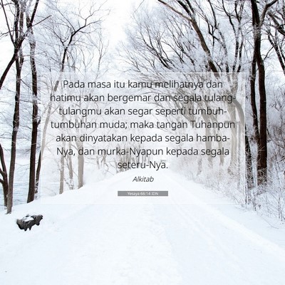 Yesaya 66:14 Ayat Alkitab Dijelaskan