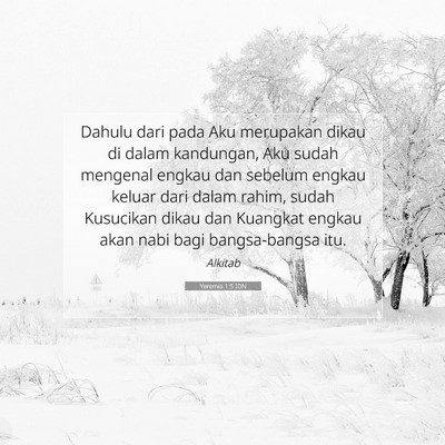 Yeremia 1:5 Ayat Alkitab Dijelaskan