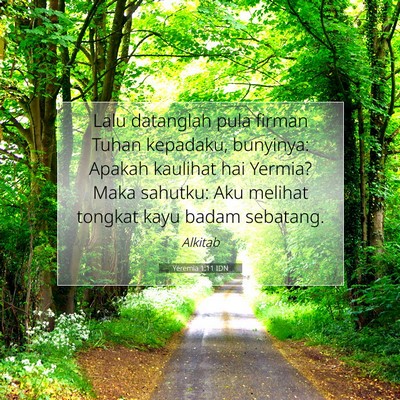 Yeremia 1:11 Ayat Alkitab Dijelaskan