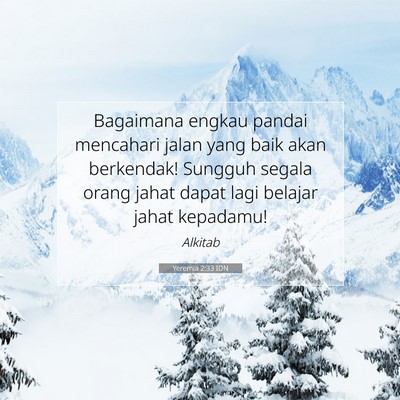 Yeremia 2:33 IDN Gambar Ayat Alkitab