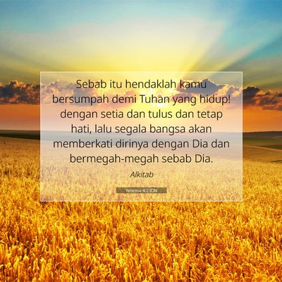 Yeremia 4:2 IDN Gambar Ayat Alkitab