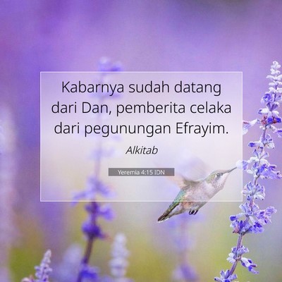 Yeremia 4:15 Ayat Alkitab Dijelaskan