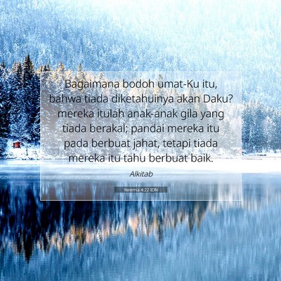 Yeremia 4:22 IDN Gambar Ayat Alkitab