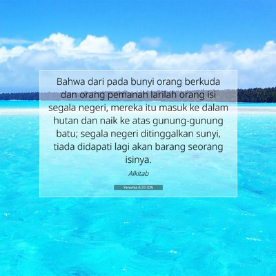 Yeremia 4:29 IDN Gambar Ayat Alkitab