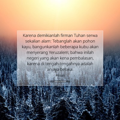 Yeremia 6:6 IDN Gambar Ayat Alkitab
