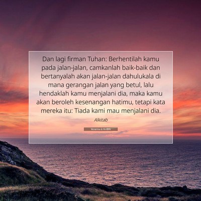 Yeremia 6:16 IDN Gambar Ayat Alkitab