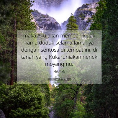 Yeremia 7:7 Ayat Alkitab Dijelaskan