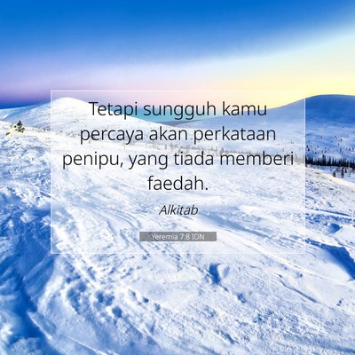 Yeremia 7:8 Ayat Alkitab Dijelaskan