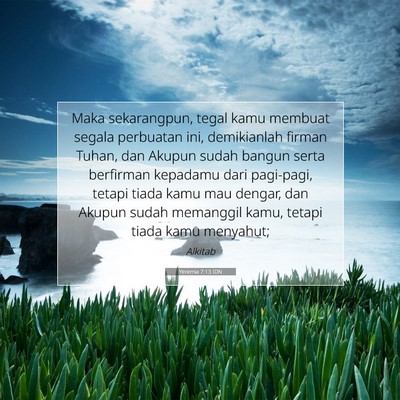 Yeremia 7:13 IDN Gambar Ayat Alkitab