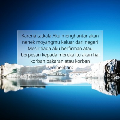 Yeremia 7:22 Ayat Alkitab Dijelaskan