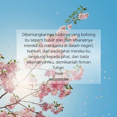 Yeremia 9:3 Ayat Alkitab Dijelaskan