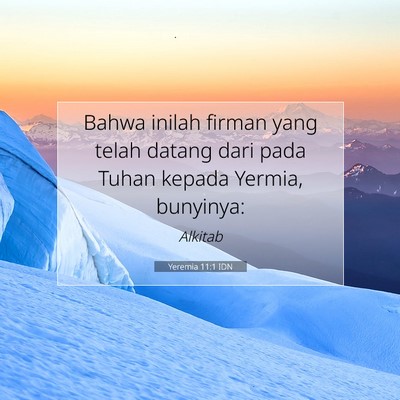 Yeremia 11:1 Ayat Alkitab Dijelaskan