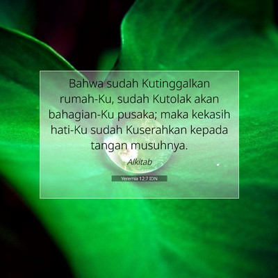 Yeremia 12:7 IDN Gambar Ayat Alkitab