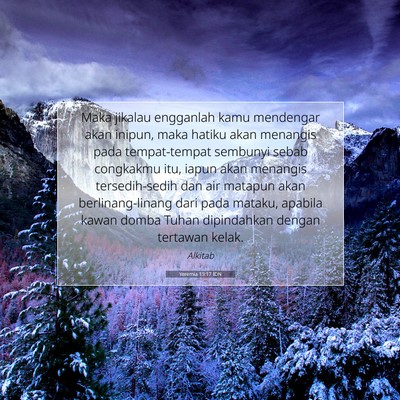 Yeremia 13:17 IDN Gambar Ayat Alkitab