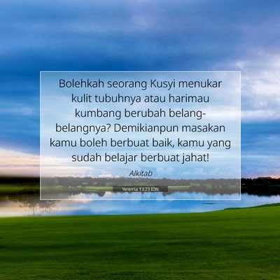 Yeremia 13:23 Ayat Alkitab Dijelaskan