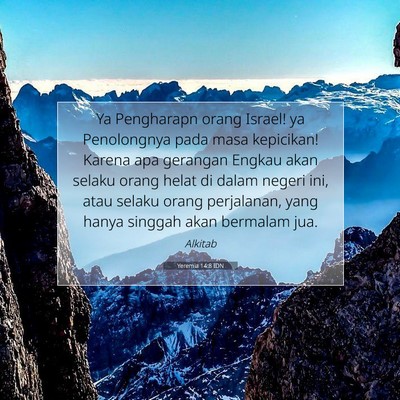 Yeremia 14:8 IDN Gambar Ayat Alkitab