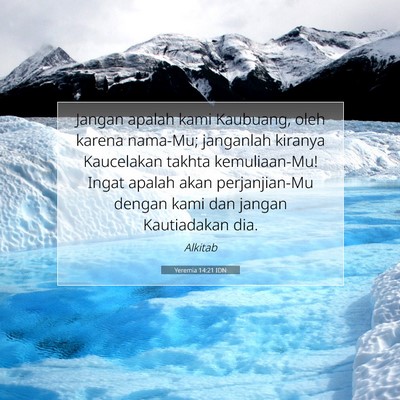Yeremia 14:21 Ayat Alkitab Dijelaskan