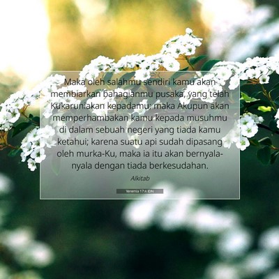 Yeremia 17:4 Ayat Alkitab Dijelaskan