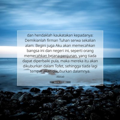Yeremia 19:11 Ayat Alkitab Dijelaskan