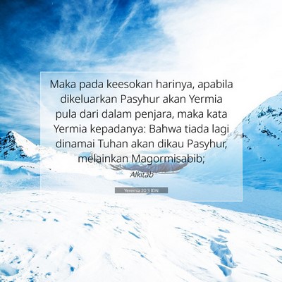 Yeremia 20:3 Ayat Alkitab Dijelaskan