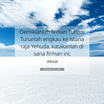 Yeremia 22:1 IDN Gambar Ayat Alkitab