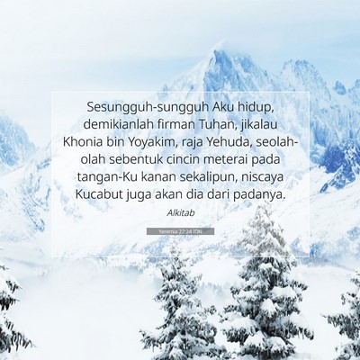 Yeremia 22:24 IDN Gambar Ayat Alkitab