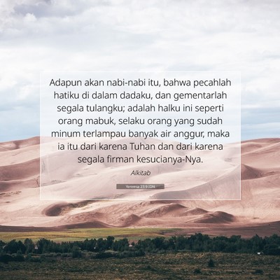 Yeremia 23:9 Ayat Alkitab Dijelaskan