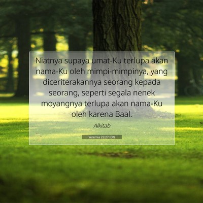 Yeremia 23:27 Ayat Alkitab Dijelaskan