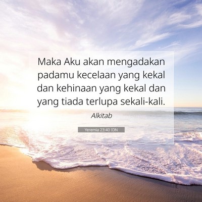 Yeremia 23:40 Ayat Alkitab Dijelaskan