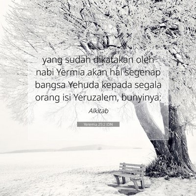 Yeremia 25:2 Ayat Alkitab Dijelaskan