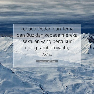 Yeremia 25:23 Ayat Alkitab Dijelaskan