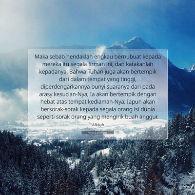 Yeremia 25:30 IDN Gambar Ayat Alkitab