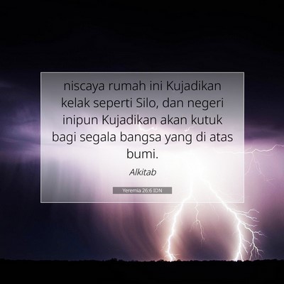 Yeremia 26:6 IDN Gambar Ayat Alkitab