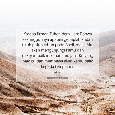 Yeremia 29:10 IDN Gambar Ayat Alkitab