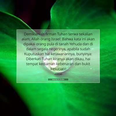 Yeremia 31:23 IDN Gambar Ayat Alkitab