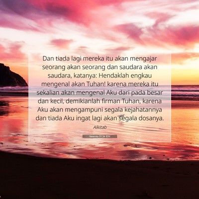 Yeremia 31:34 IDN Gambar Ayat Alkitab