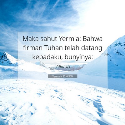 Yeremia 32:6 Ayat Alkitab Dijelaskan