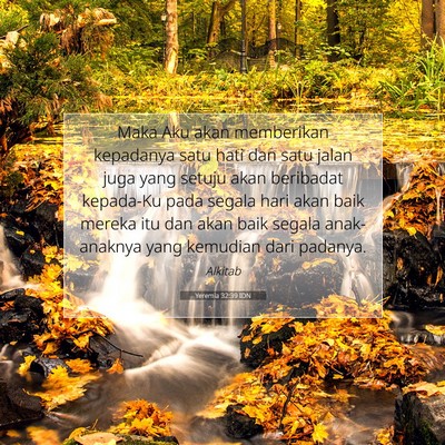 Yeremia 32:39 IDN Gambar Ayat Alkitab