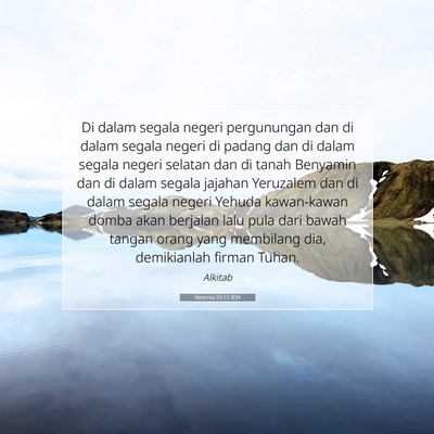 Yeremia 33:13 IDN Gambar Ayat Alkitab
