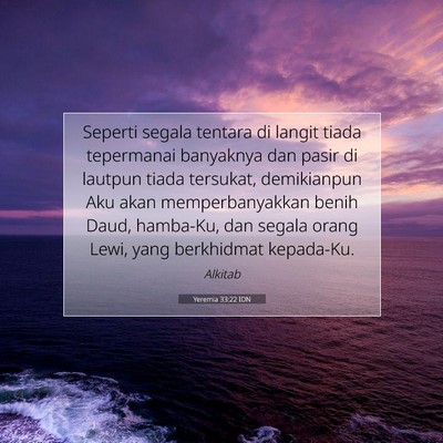 Yeremia 33:22 IDN Gambar Ayat Alkitab