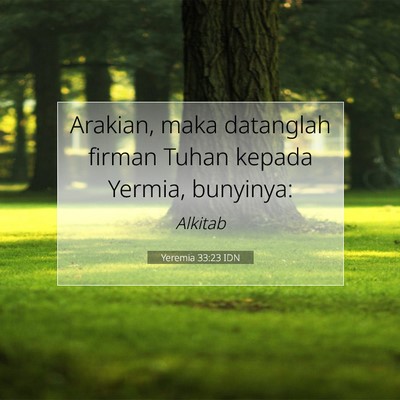 Yeremia 33:23 Ayat Alkitab Dijelaskan