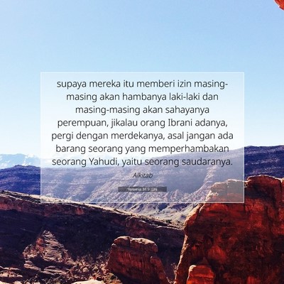 Yeremia 34:9 Ayat Alkitab Dijelaskan