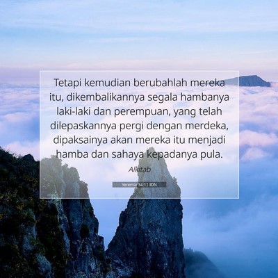 Yeremia 34:11 Ayat Alkitab Dijelaskan