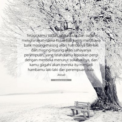 Yeremia 34:16 Ayat Alkitab Dijelaskan