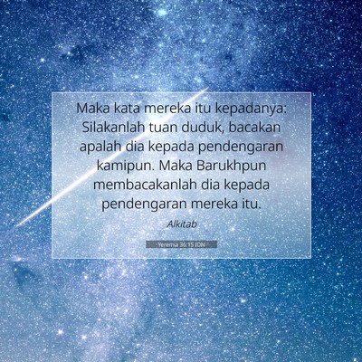 Yeremia 36:15 Ayat Alkitab Dijelaskan