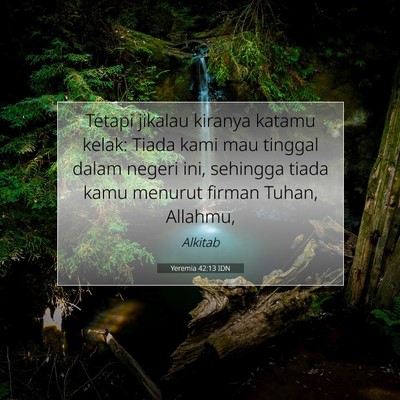 Yeremia 42:13 Ayat Alkitab Dijelaskan