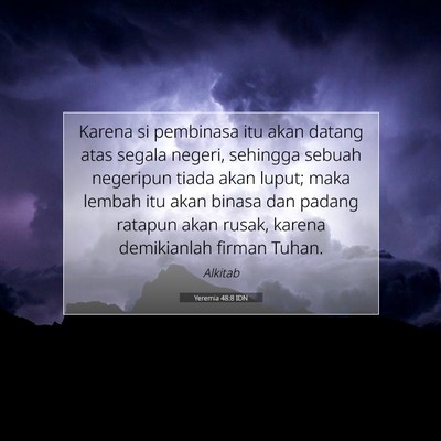 Yeremia 48:8 Ayat Alkitab Dijelaskan